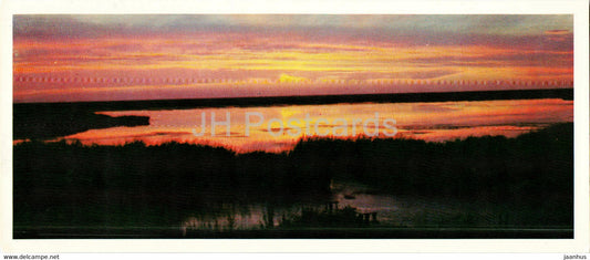lake Tengiz - 1976 - Kazakhstan USSR - unused - JH Postcards