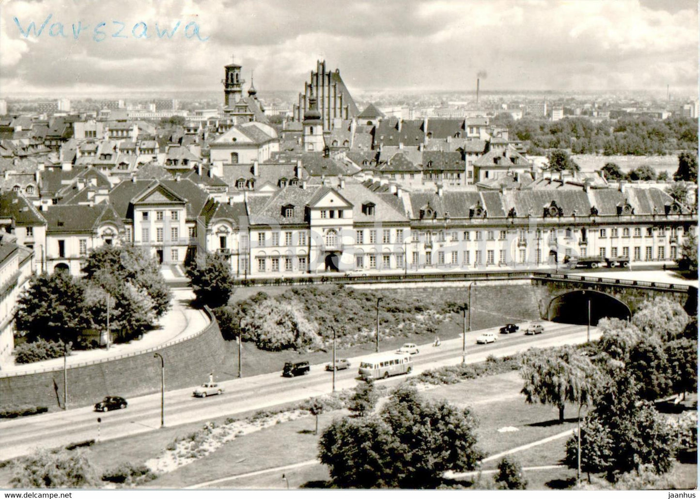 Warsaw - Warszawa - Panorama Starego Miasta - Panorama of the Old Town - Poland - used - JH Postcards