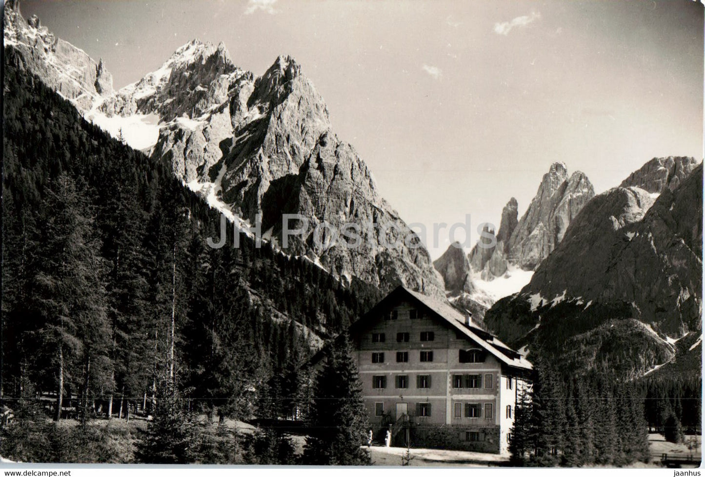 Val Fiscalina - Albergo Dolomiti 1450 - Fischleintal - Hotel Dolomitenhof - old postcard - Italy - unused - JH Postcards
