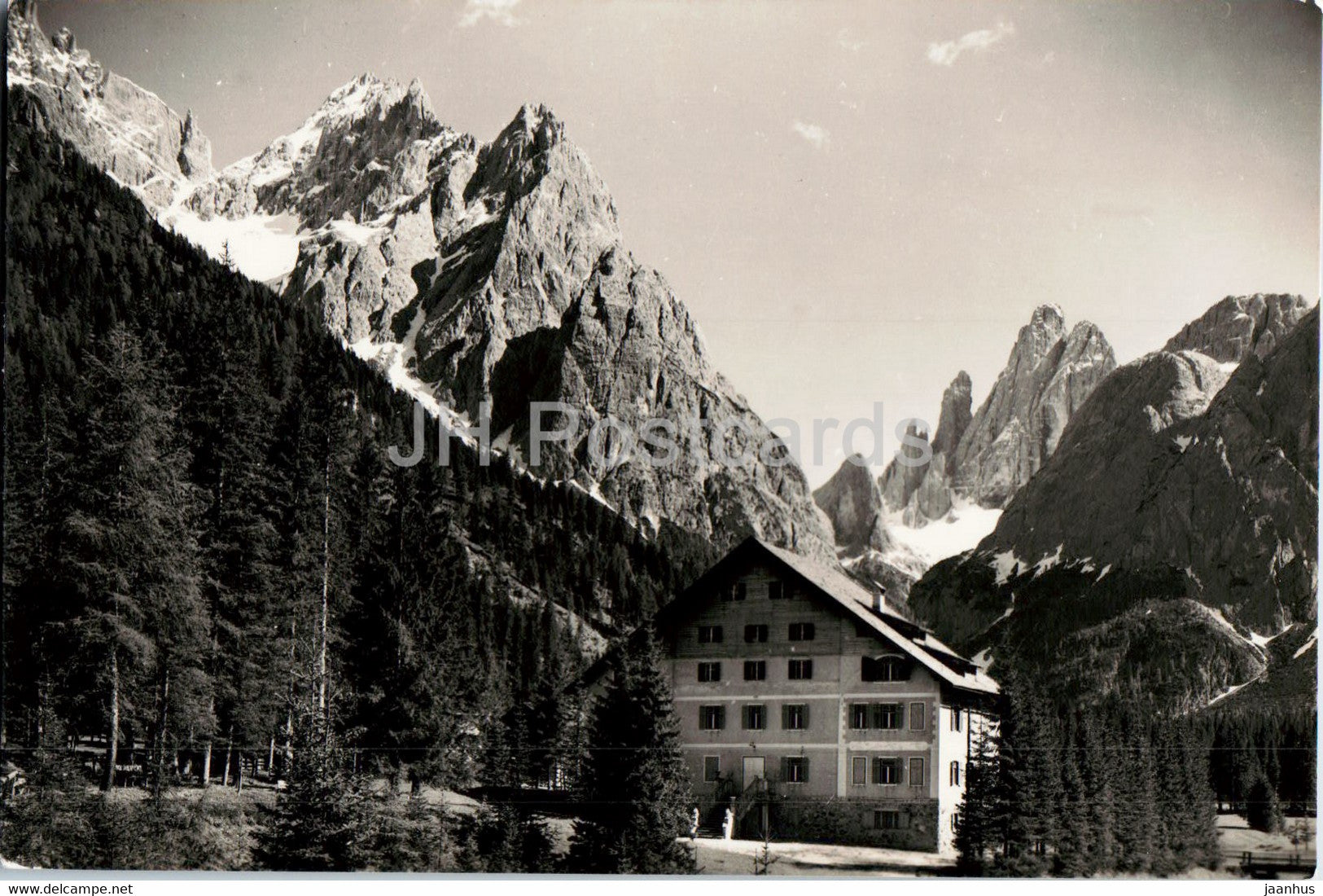 Val Fiscalina - Albergo Dolomiti 1450 - Fischleintal - Hotel Dolomitenhof - old postcard - Italy - unused - JH Postcards