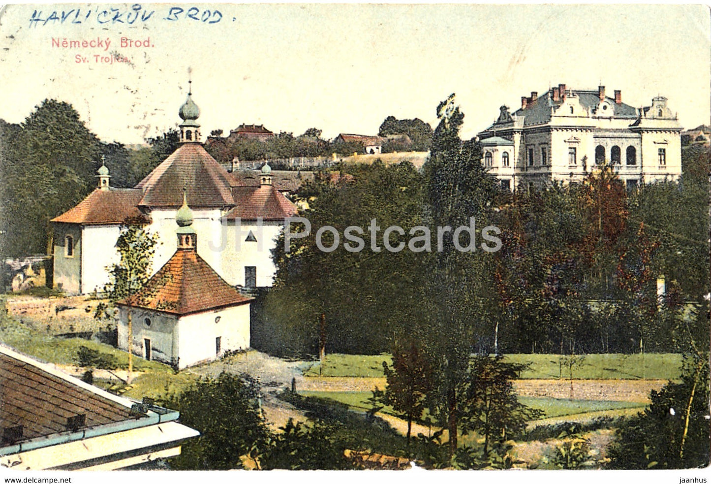 Nemecky Brod - Havlickuv Brod - old postcard - Czech Republic - used - JH Postcards