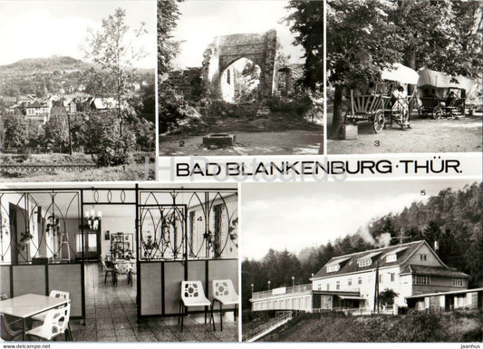 Bad Blankenburg - Burgruine Greifenstein - Wendolin Schaller - horse carriage - Germany DDR - unused - JH Postcards