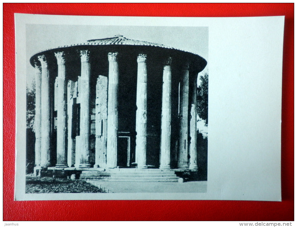 Temple of Hercules Victor , I century BC - Architecture of Ancient Rome - 1965 - Russia USSR - unused - JH Postcards