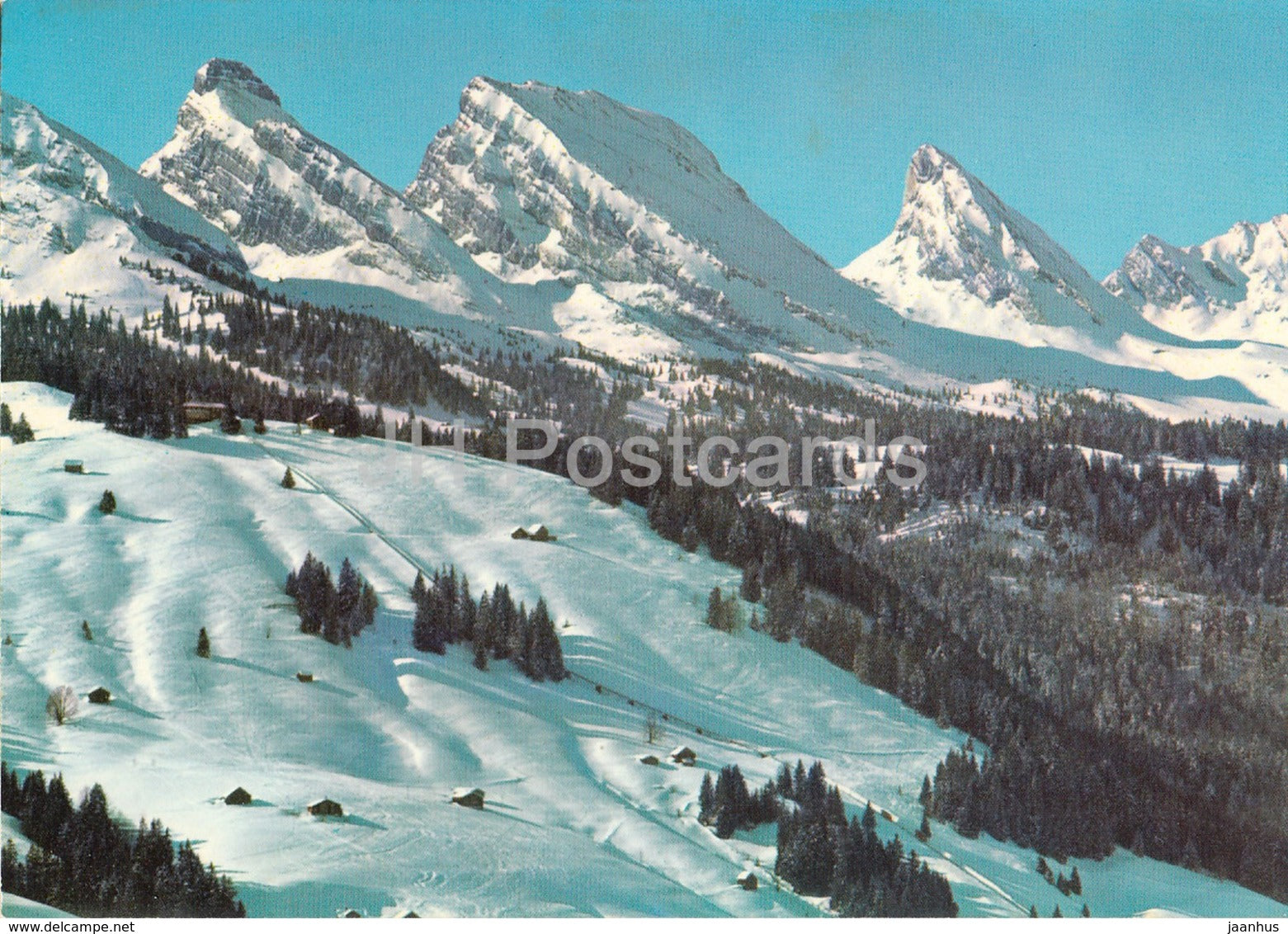 Obertoggenburg - Iltios mit Churfirsten - 222 - 1981 - Switzerland - used - JH Postcards