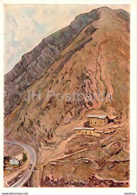 painting by Hushbaht Hushvahtov - Daganaki - Tajik art - 1968 - Russia USSR - unused - JH Postcards