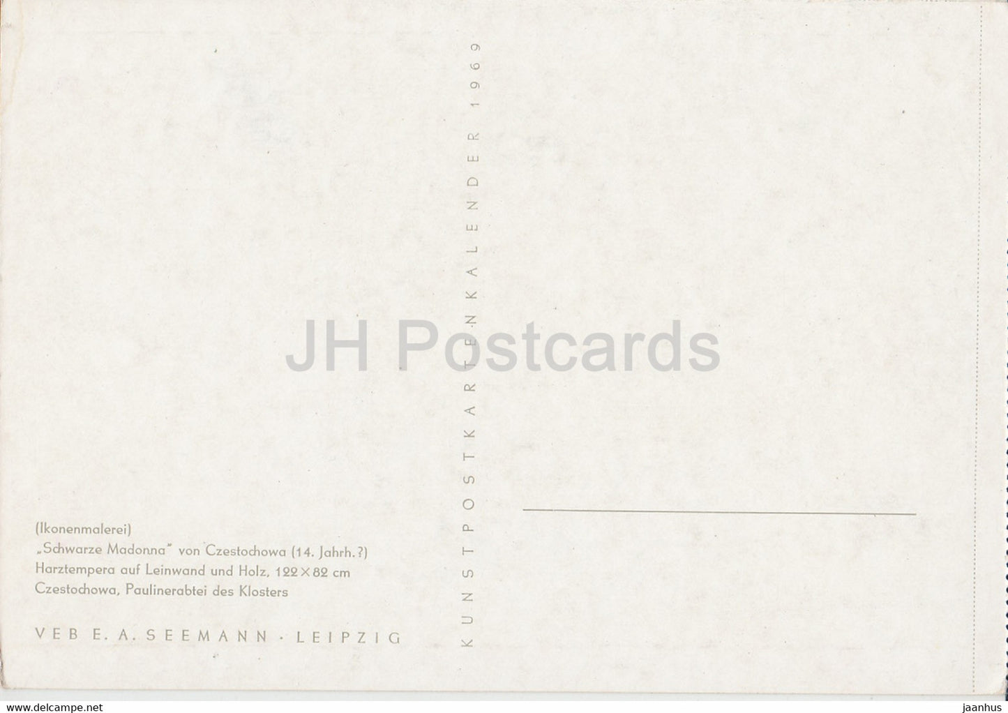 Ikone - Schwarze Madonna von Czestochowa - icône - art - 1969 - Allemagne DDR - inutilisé