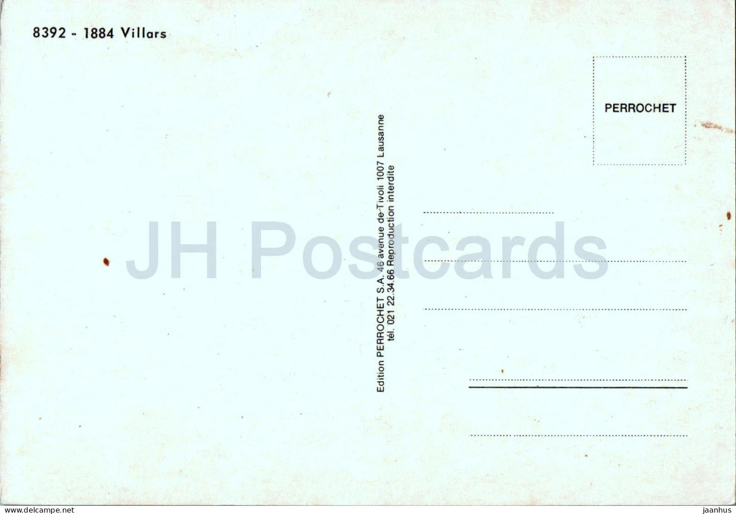 Villars - 8392 - Switzerland - unused