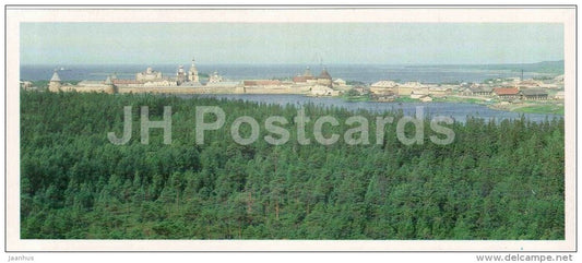 Solovetsky monastery general view - Solovetsky Nature and Architectural Preserve - 1986 - Russia USSR - unused - JH Postcards