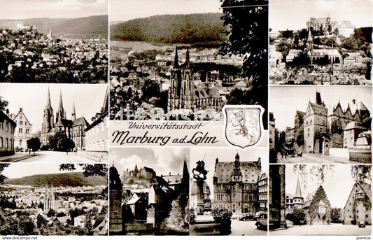Universitatsstadt Marburg a d Lahn - old postcard - Germany - unused - JH Postcards