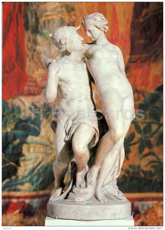 Sculpture by Jan Mont - Mars and Venus , 1582 - art - large format card - Czech - unused - JH Postcards