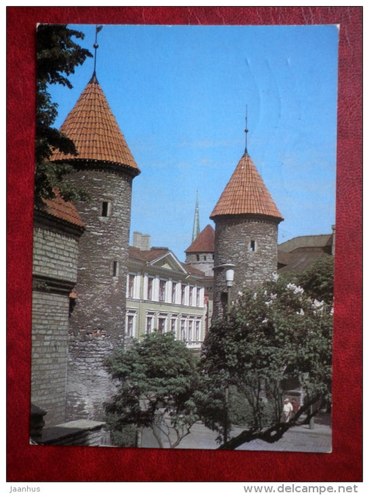 Viru Gate - Old Town - Tallinn - 1981 - Estonia USSR - used - JH Postcards