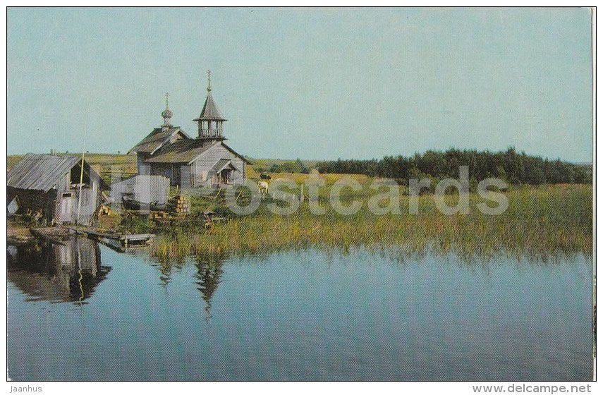 The chapel in the village of Vasilyevo - Kizhi - Russia USSR - unused - JH Postcards