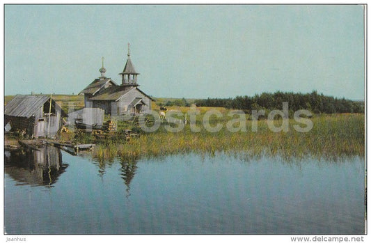 The chapel in the village of Vasilyevo - Kizhi - Russia USSR - unused - JH Postcards