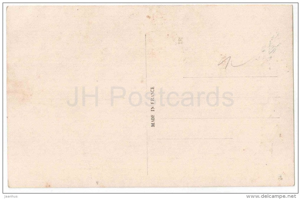 man - rose - flowers - 765 - old postcard - unused - JH Postcards