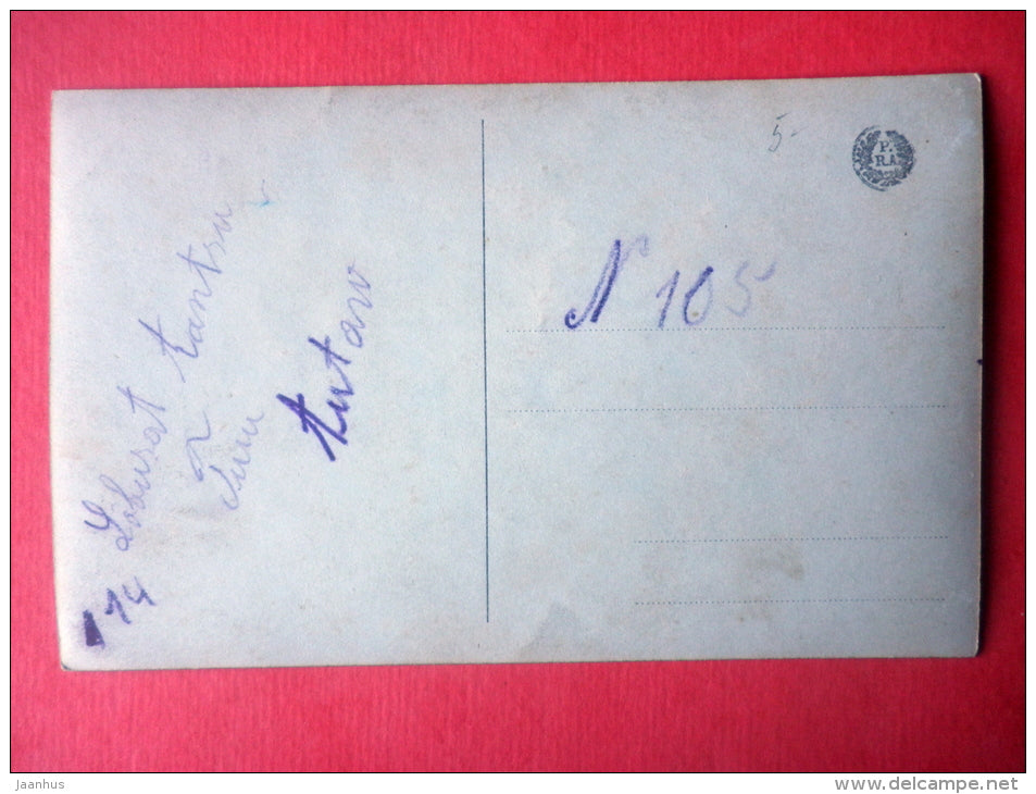 woman - lady - flowers - roses - KB 3430/2 - circulated in Estonia - JH Postcards