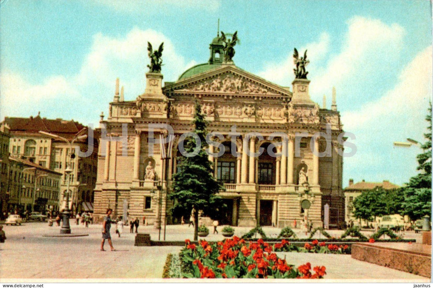 Lviv - Lvov - Ivan Franko Opera and Ballet Theatre - 1968 - Ukraine USSR - unused - JH Postcards