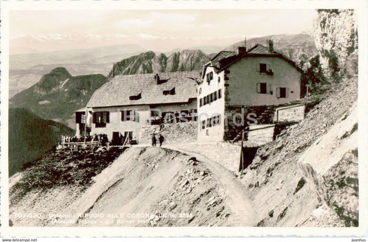 Rifugio Alle Coronelle - Aleardo Fronza - Kolner Hutte - old postcard - Italy - unused - JH Postcards