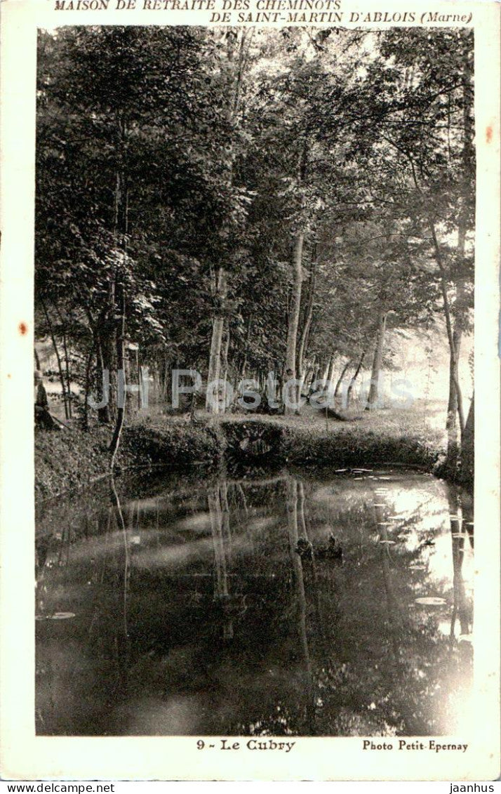 Le Cubry - Maison de Retraite des Cheminots de Saint Martin D'Ablois - 9 - old postcard - France - used - JH Postcards