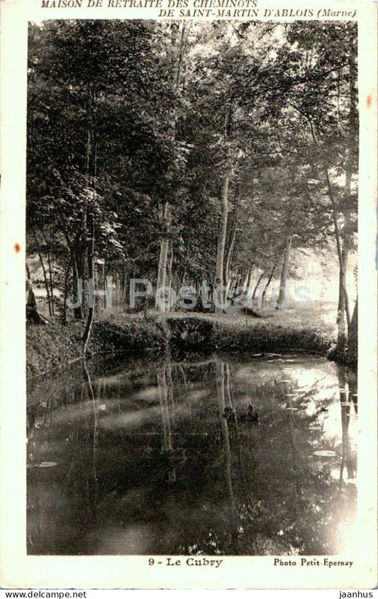 Le Cubry - Maison de Retraite des Cheminots de Saint Martin D'Ablois - 9 - old postcard - France - used - JH Postcards