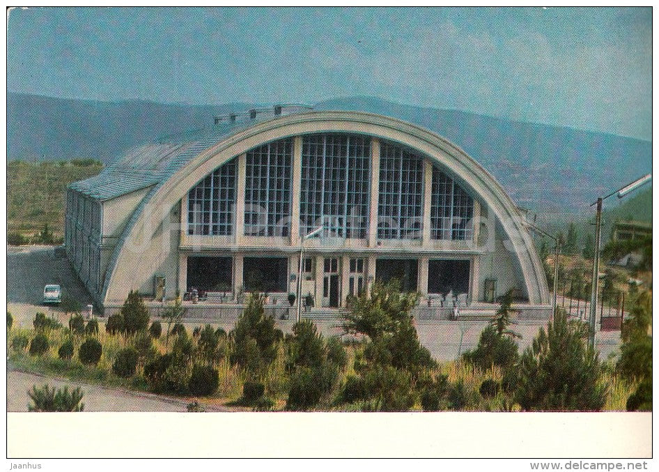 Swimming Pool Building - Tbilisi - postal stationery - 1969 - Georgia USSR - used - JH Postcards