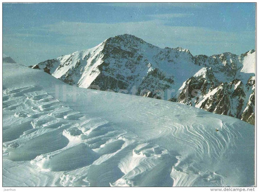Slavkovsky peak - Lomnicke saddle - Vysoke Tatry - High Tatras - Czechoslovakia - Slovakia - used - JH Postcards