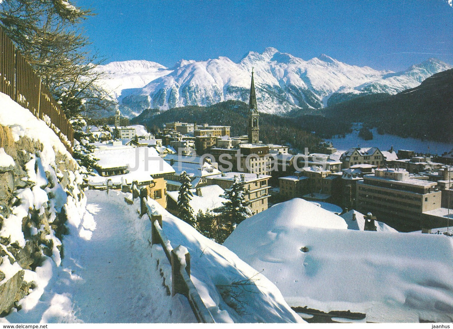 St Moritz 1839 m - 1984 - Switzerland - used - JH Postcards