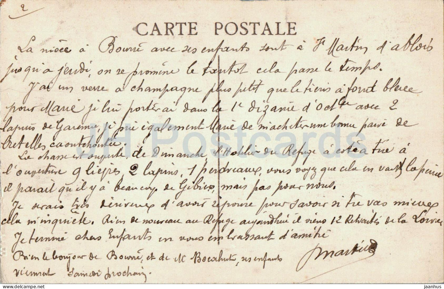 Le Cubry - Maison de Retraite des Cheminots de Saint Martin D'Ablois - 9 - carte postale ancienne - France - occasion 