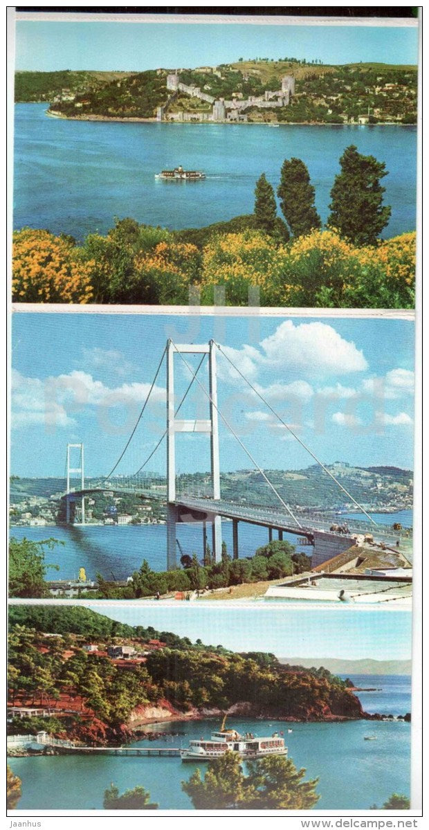 set of 12 postcards - leporello - Istanbul - Turkey - unused - JH Postcards
