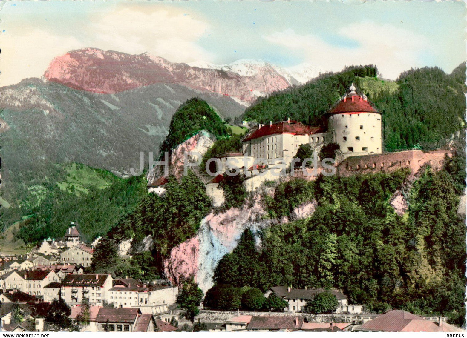 Kufstein i T - Festung Geroldseck mit Kaisergebirge - old postcard - Austria - unused - JH Postcards