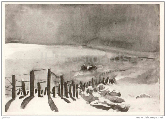 illustration by I. Yevstigneyev - On the Scout - war - 1967 - Russia USSR - unused - JH Postcards