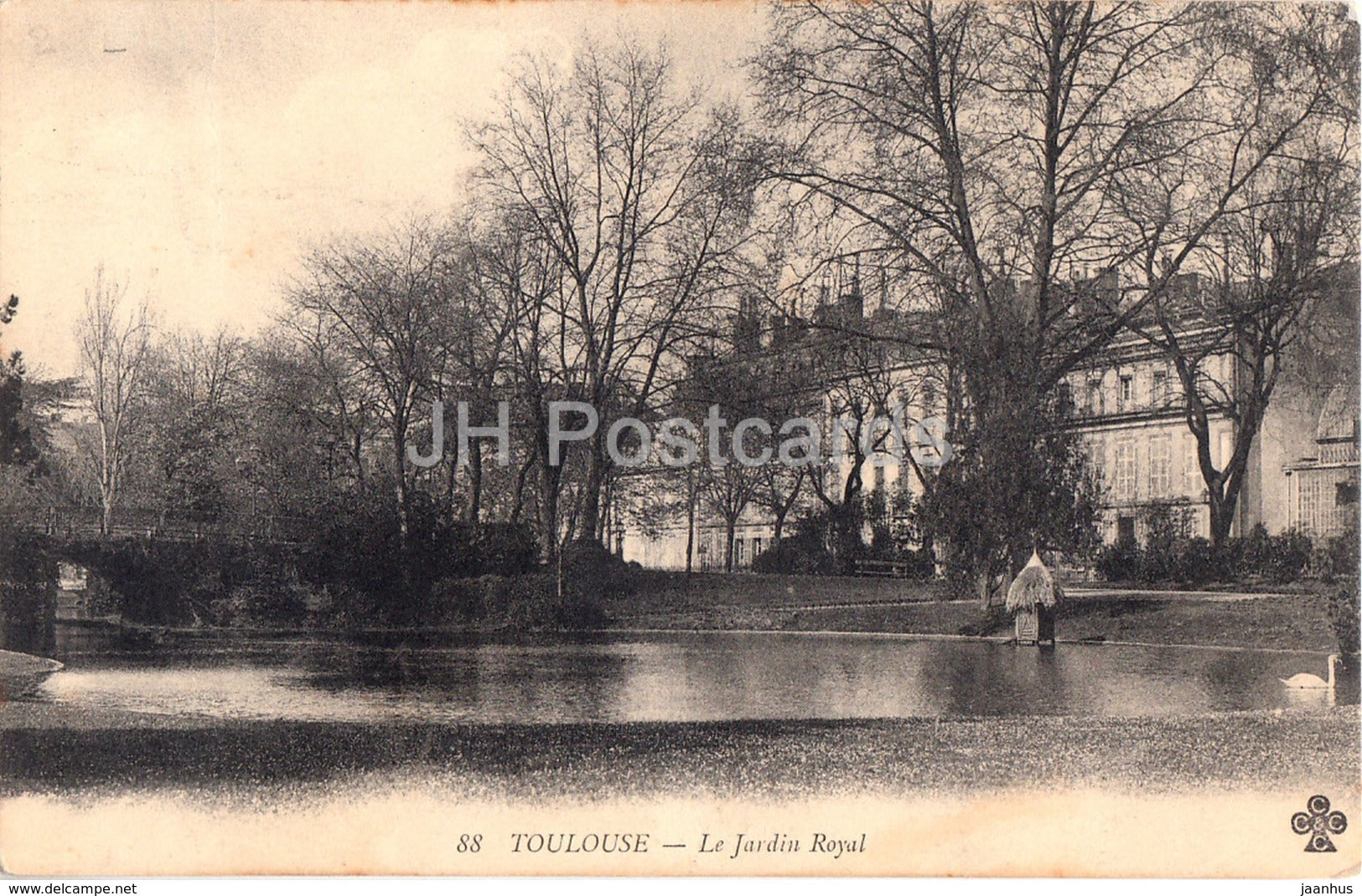Toulouse - Le Jardin Royal - 88 - old postcard - France - used - JH Postcards