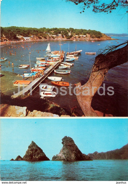 Souvenir de Fabregas - boat -  83 - 1976 - France - used - JH Postcards