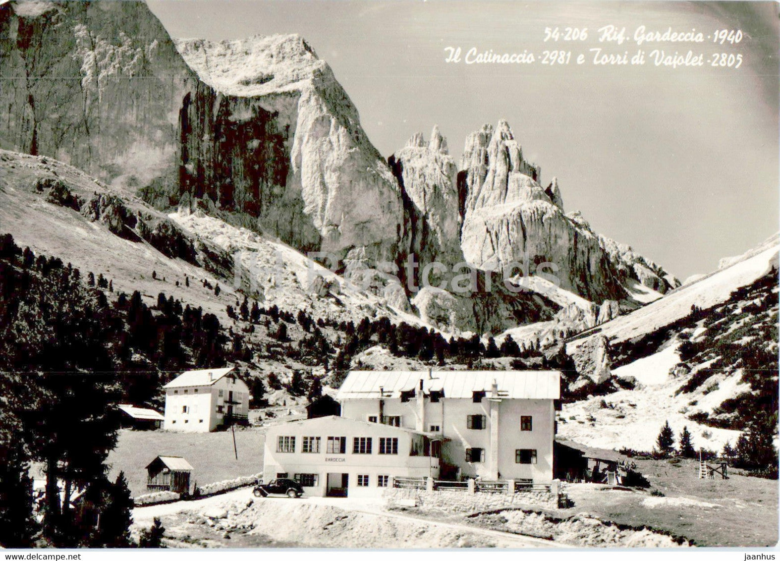 Rif Gardeccia - Il Catinaccio - Torri di Vajolet - old postcard - 1958 - Italy - used - JH Postcards