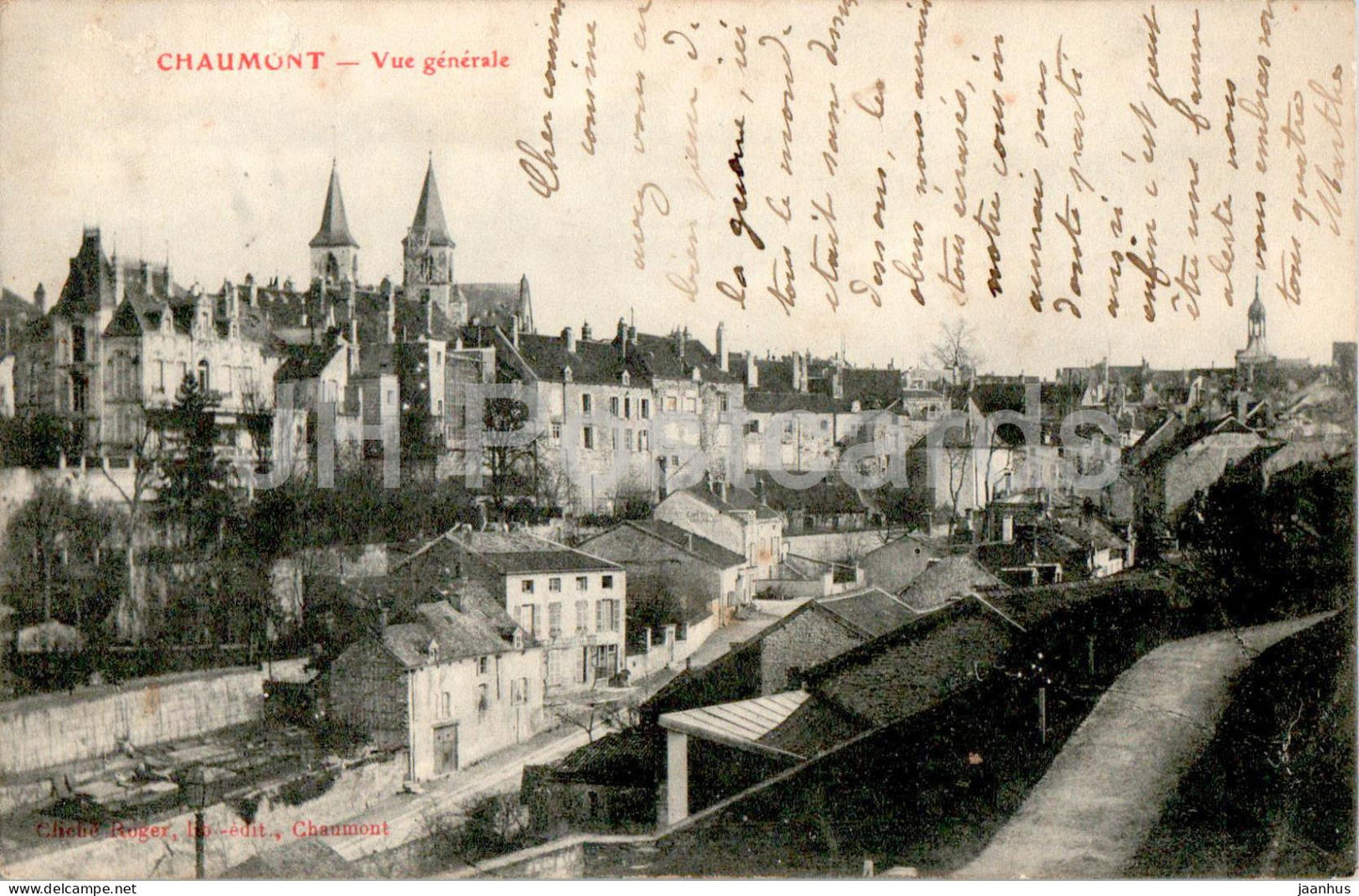 Chaumont - Vue Generale - old postcard - France - used - JH Postcards