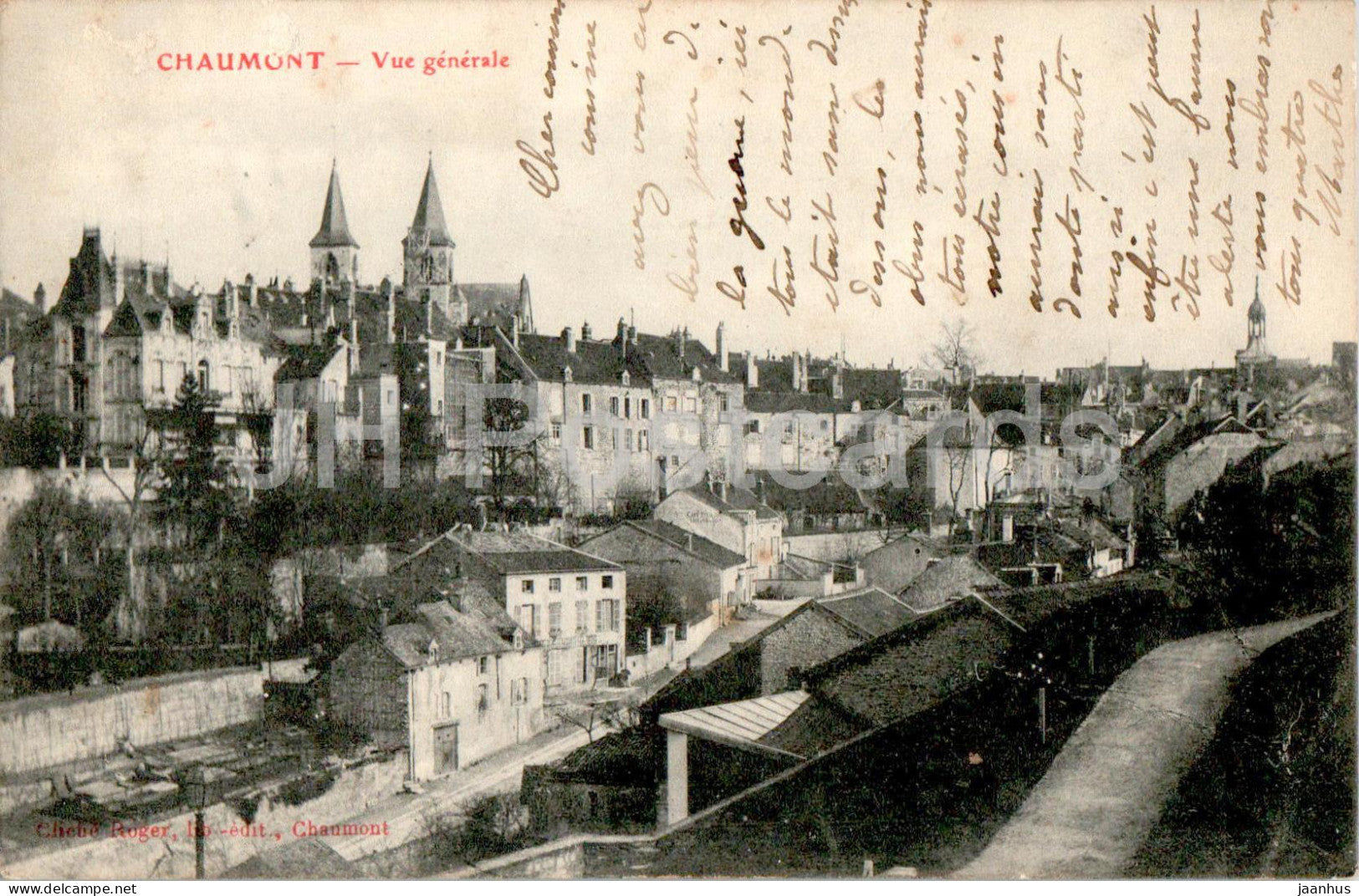 Chaumont - Vue Generale - old postcard - France - used - JH Postcards