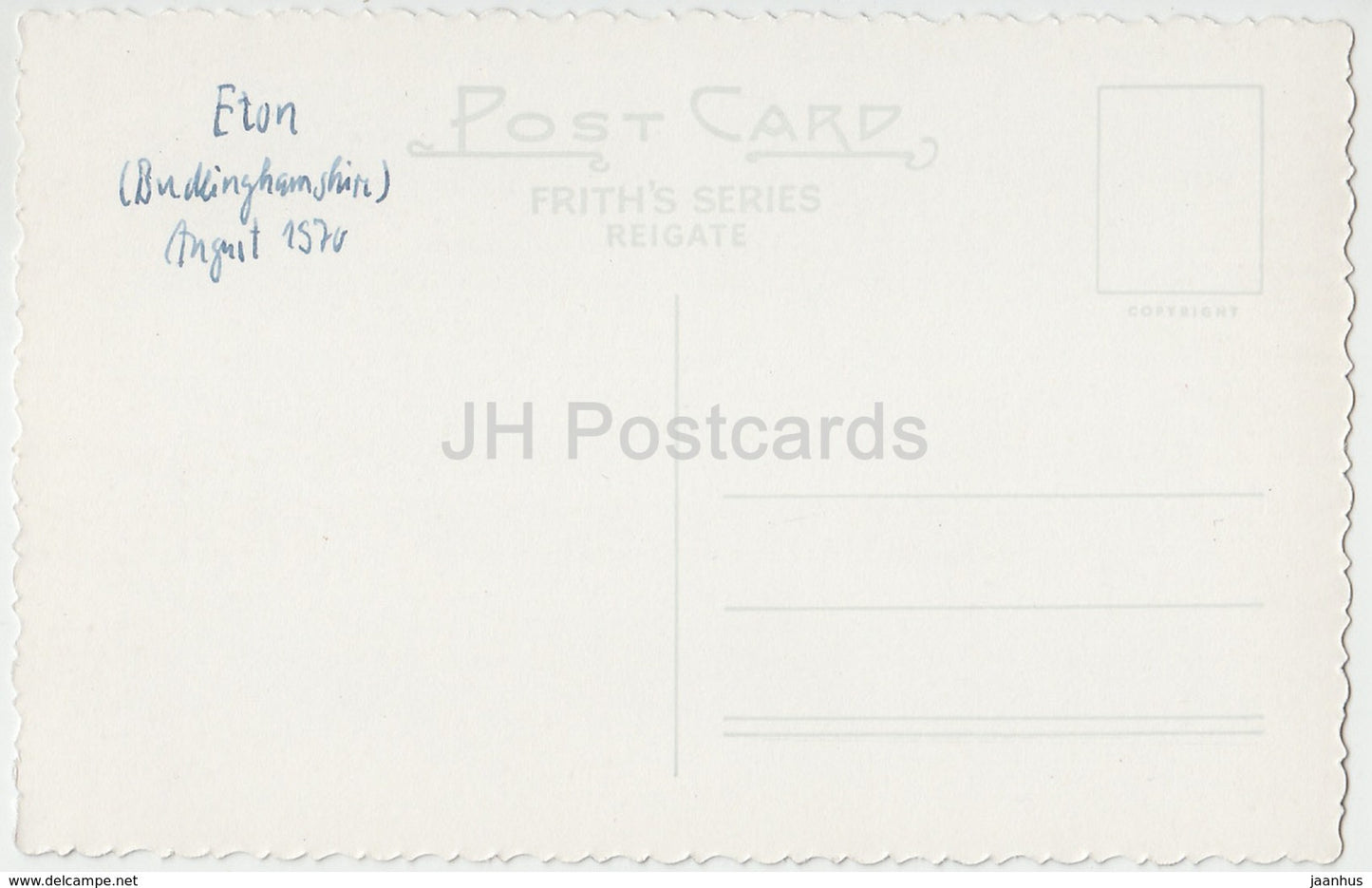 Eton College - ETN.1F - 1952 - Vereinigtes Königreich - England - gebraucht