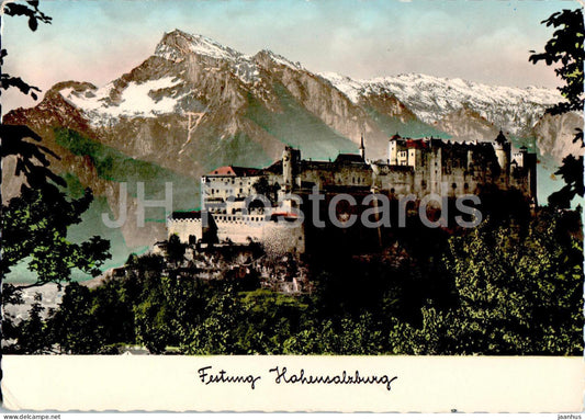 Festung Hohensalzburg - 270 - old postcard - Austria - used - JH Postcards