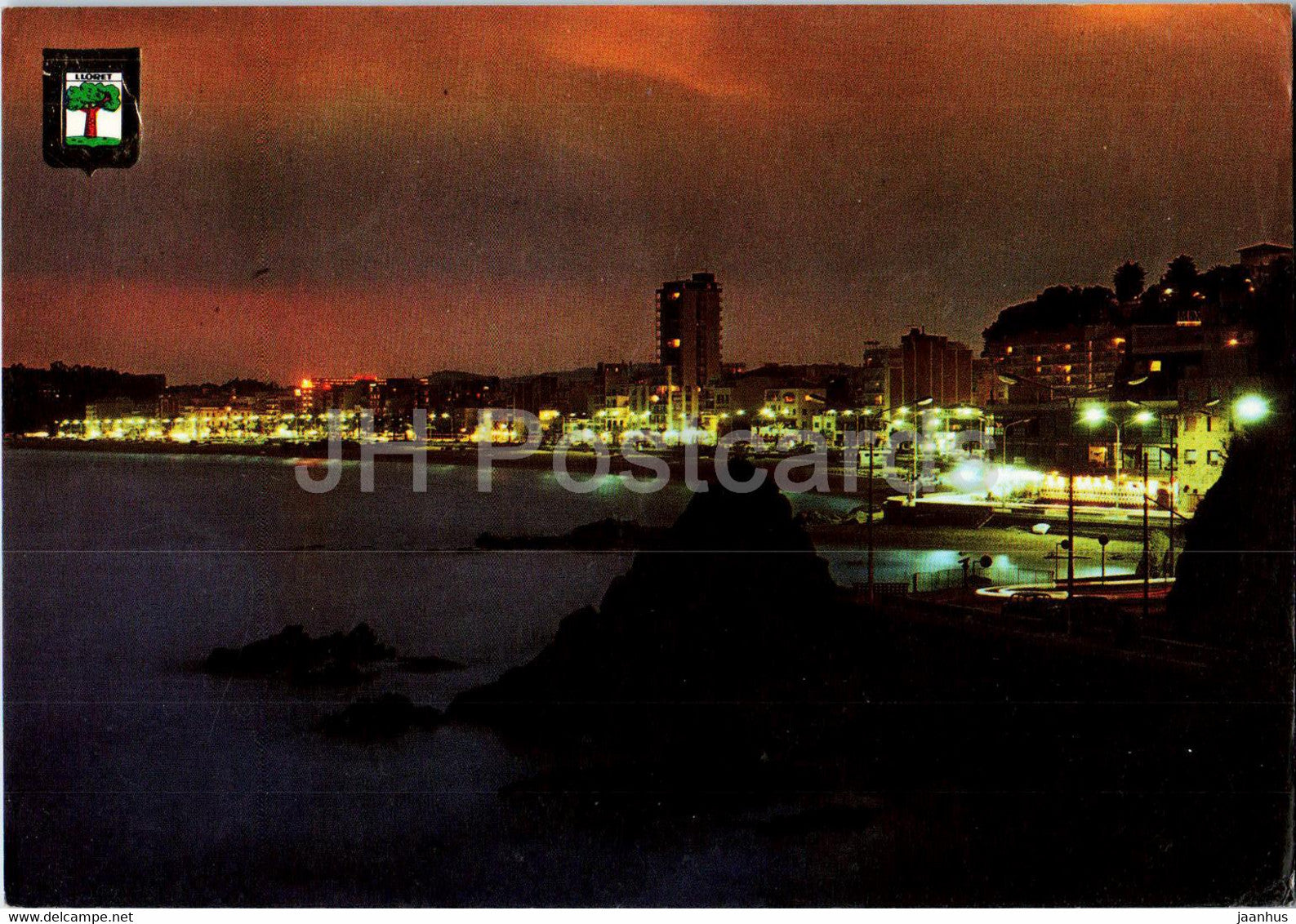 Costa Brava - Lloret de Mar - Vista Nocturna - 3 - Spain - used - JH Postcards