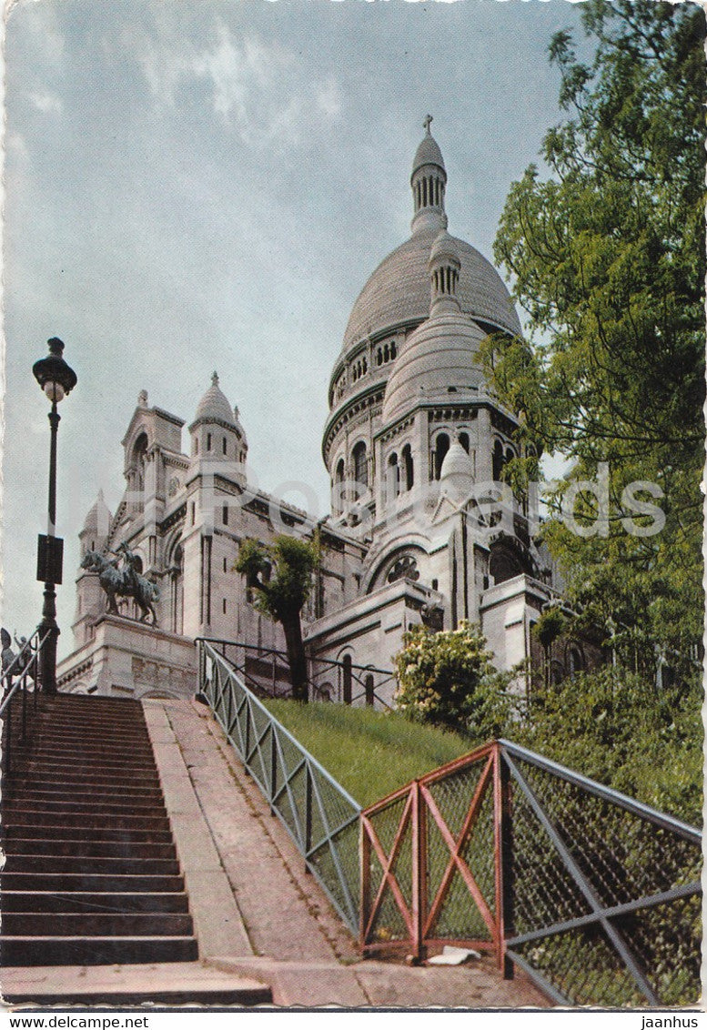 Paris - Le Sacre Coeur et ses escaliers - 1967 - France - used - JH Postcards