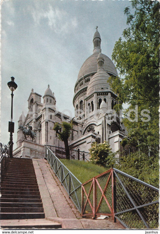 Paris - Le Sacre Coeur et ses escaliers - 1967 - France - used - JH Postcards