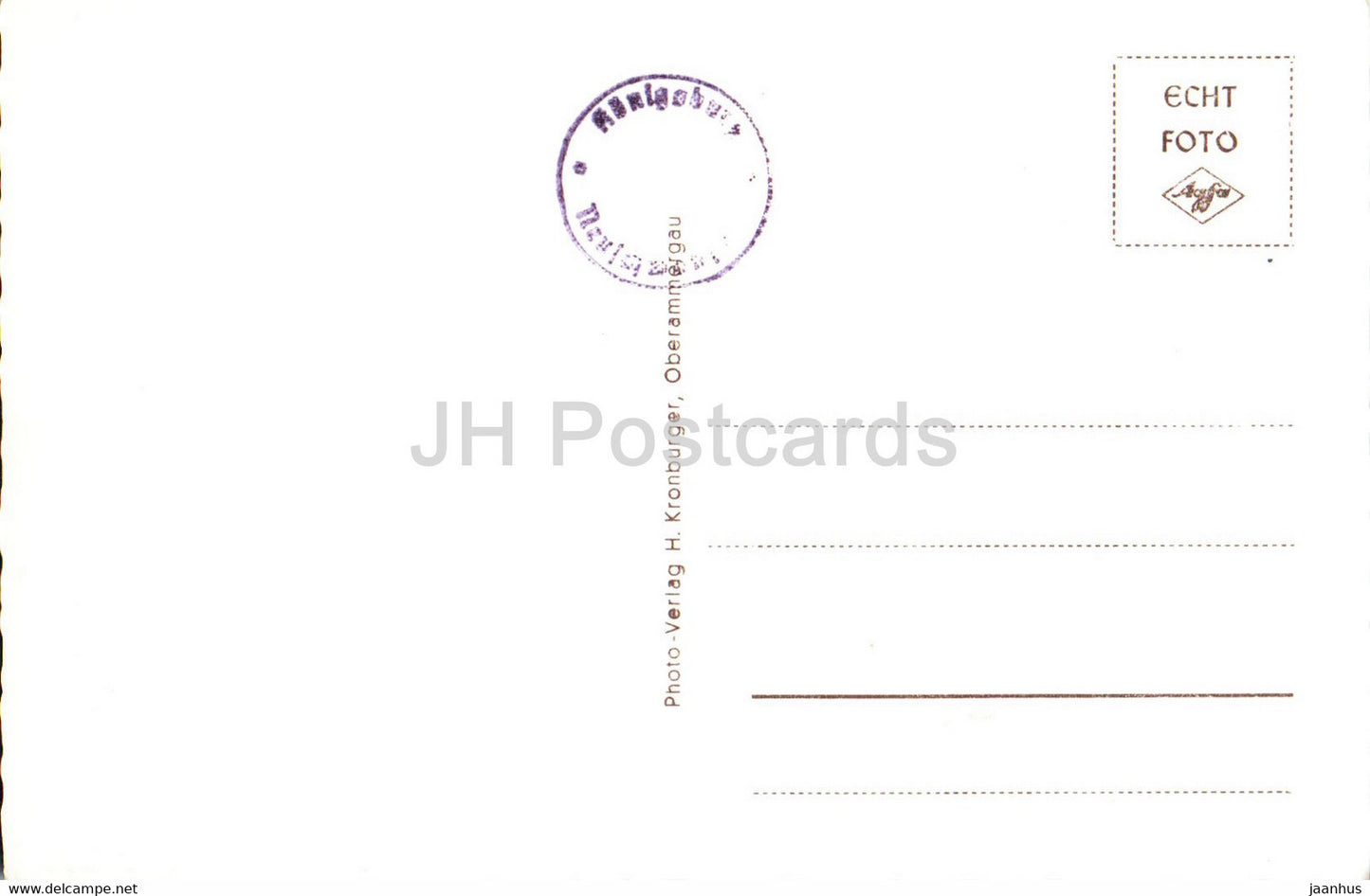 Schloss Neuschwanstein m Alpsee - 1348 - castle - old postcard - Germany - unused