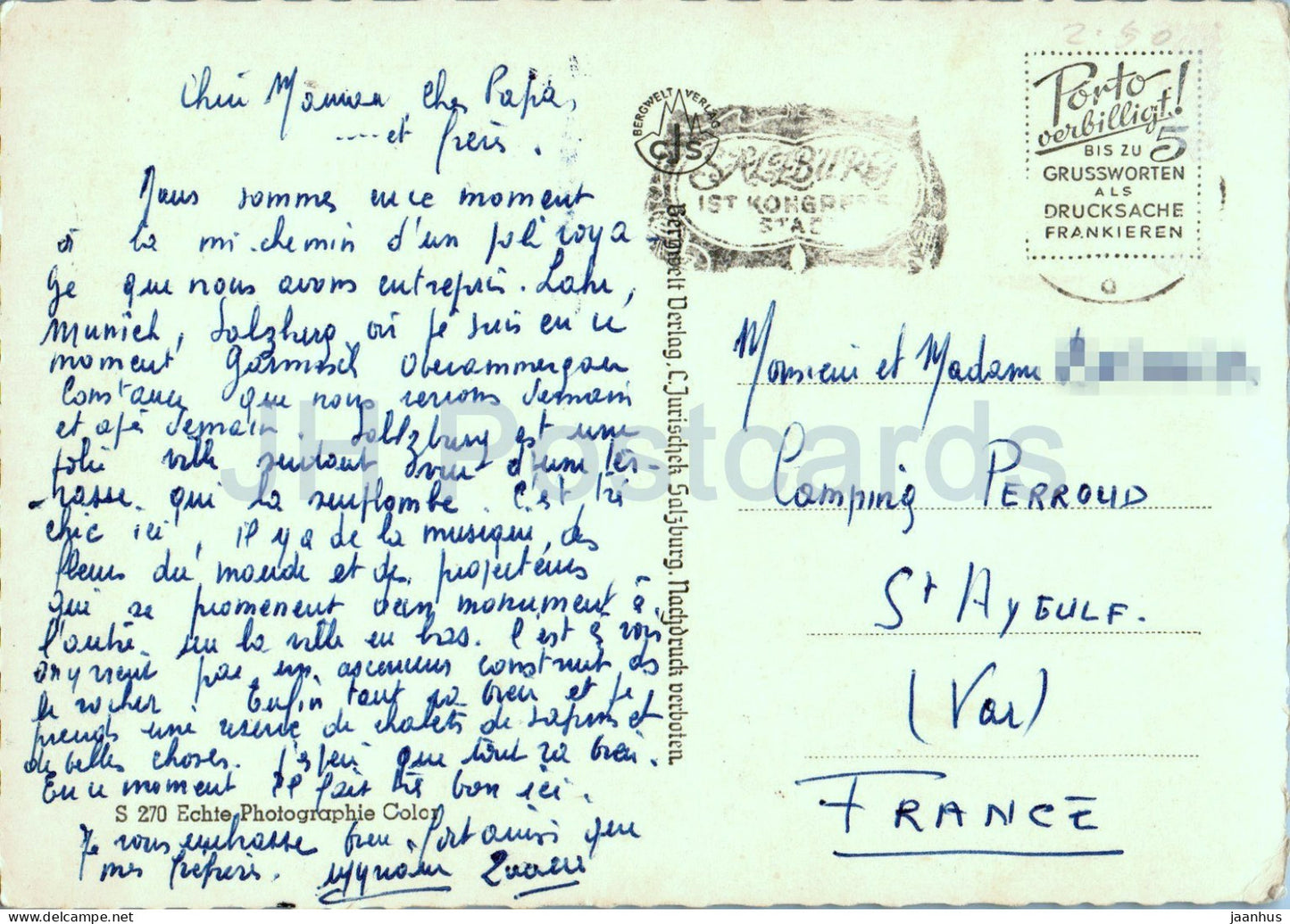 Festung Hohensalzburg - 270 - carte postale ancienne - Autriche - d'occasion 