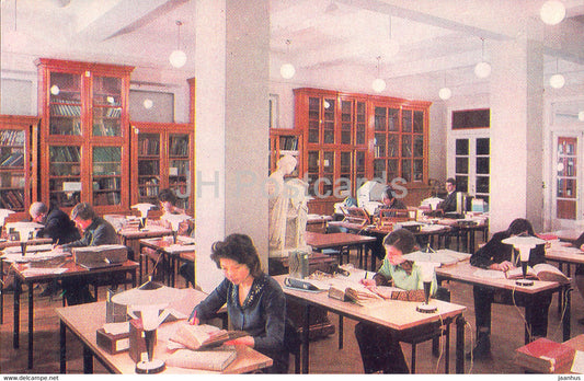 Moscow - Lenin State Library - The Room where Lenin worked in 1893 and 1897 - 1974 - Russia USSR - unused - JH Postcards