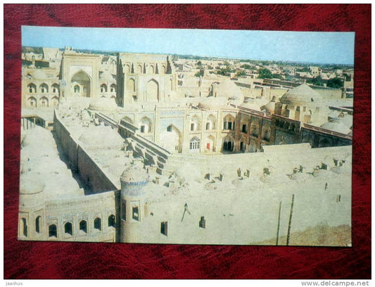Khiva - Hiva - view of Ichan-kala - 1981 - Uzbekistan - USSR - unused - JH Postcards