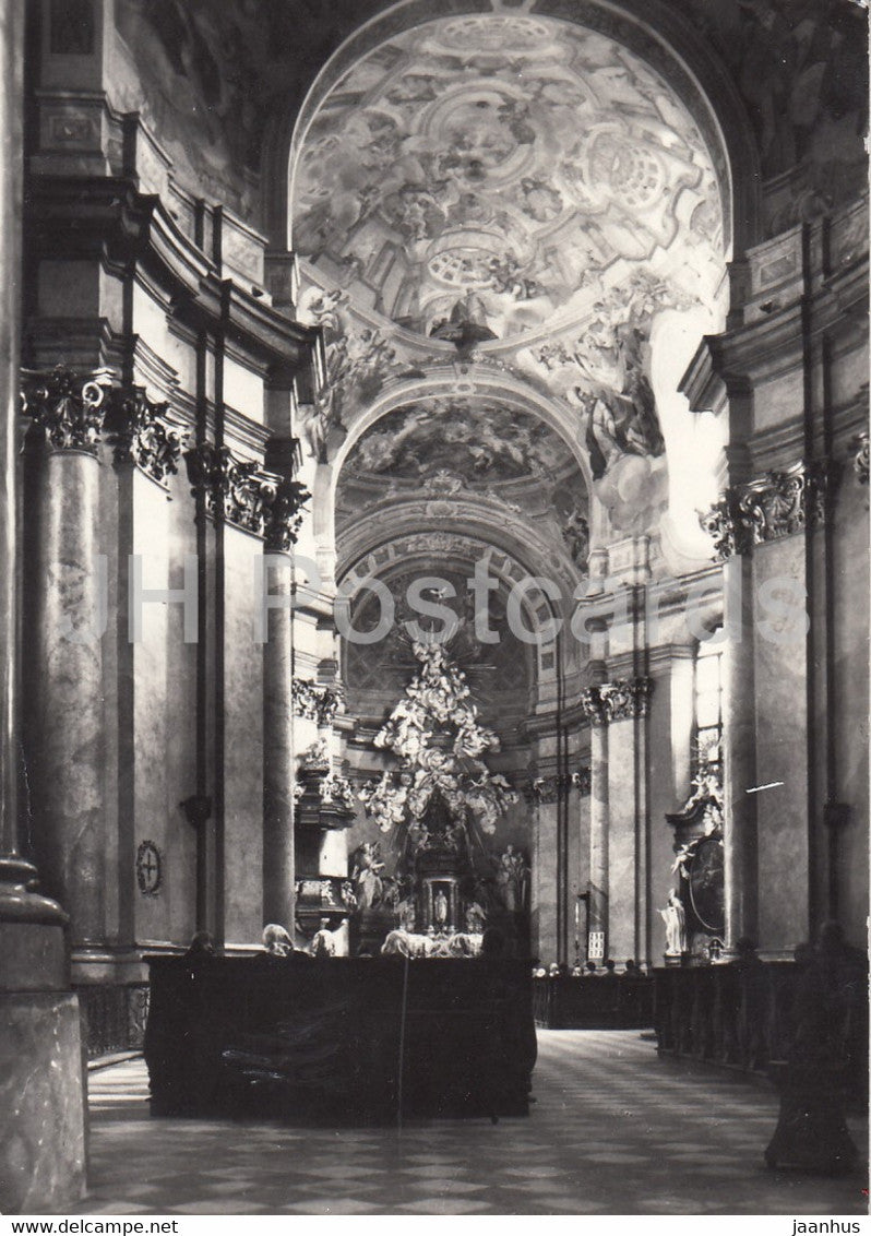 Rajhrad - Interier klasterniho chramu - Interior of a cluster temple - Czech Republic - Czechoslovakia - used - JH Postcards