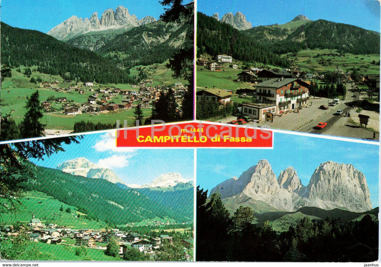 Campitello di Fassa - 1985 - Italy - used - JH Postcards