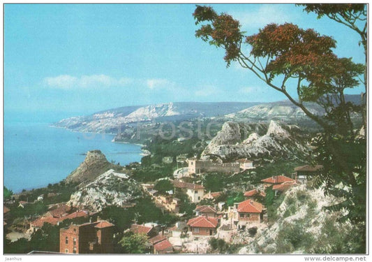 view - mountains - sea - Balchik - 2022 - Bulgaria - unused - JH Postcards