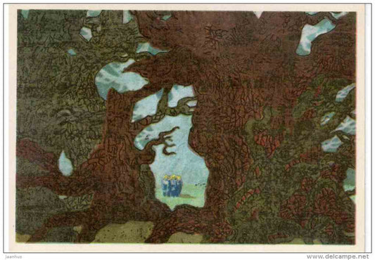 Tom Thumb - lost in the forest - Fairy Tale by Charles Perrault - 1976 - Russia USSR - unused - JH Postcards