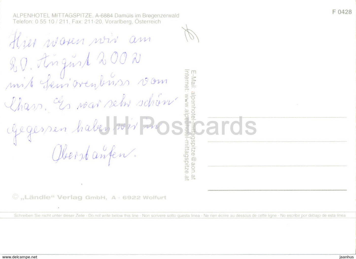 Alpenhotel Mittagspitze - Damuls - hotel - Austria - used