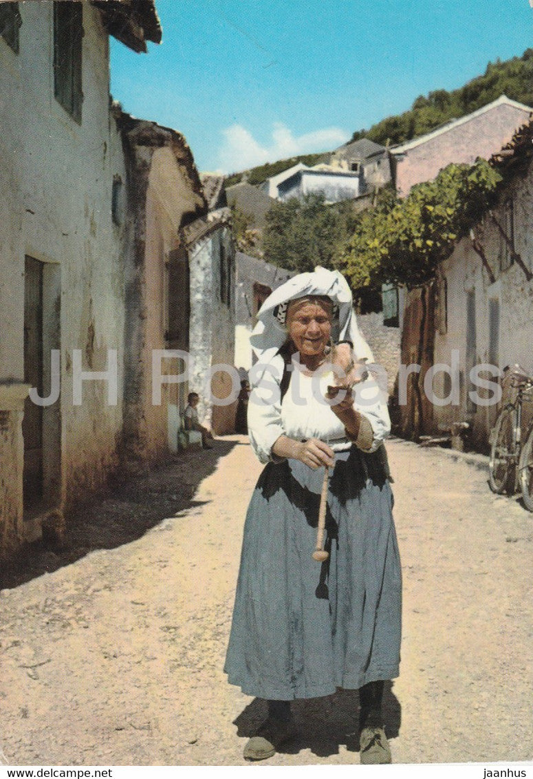 Corfu - A Peasant Woman - Greece - used - JH Postcards